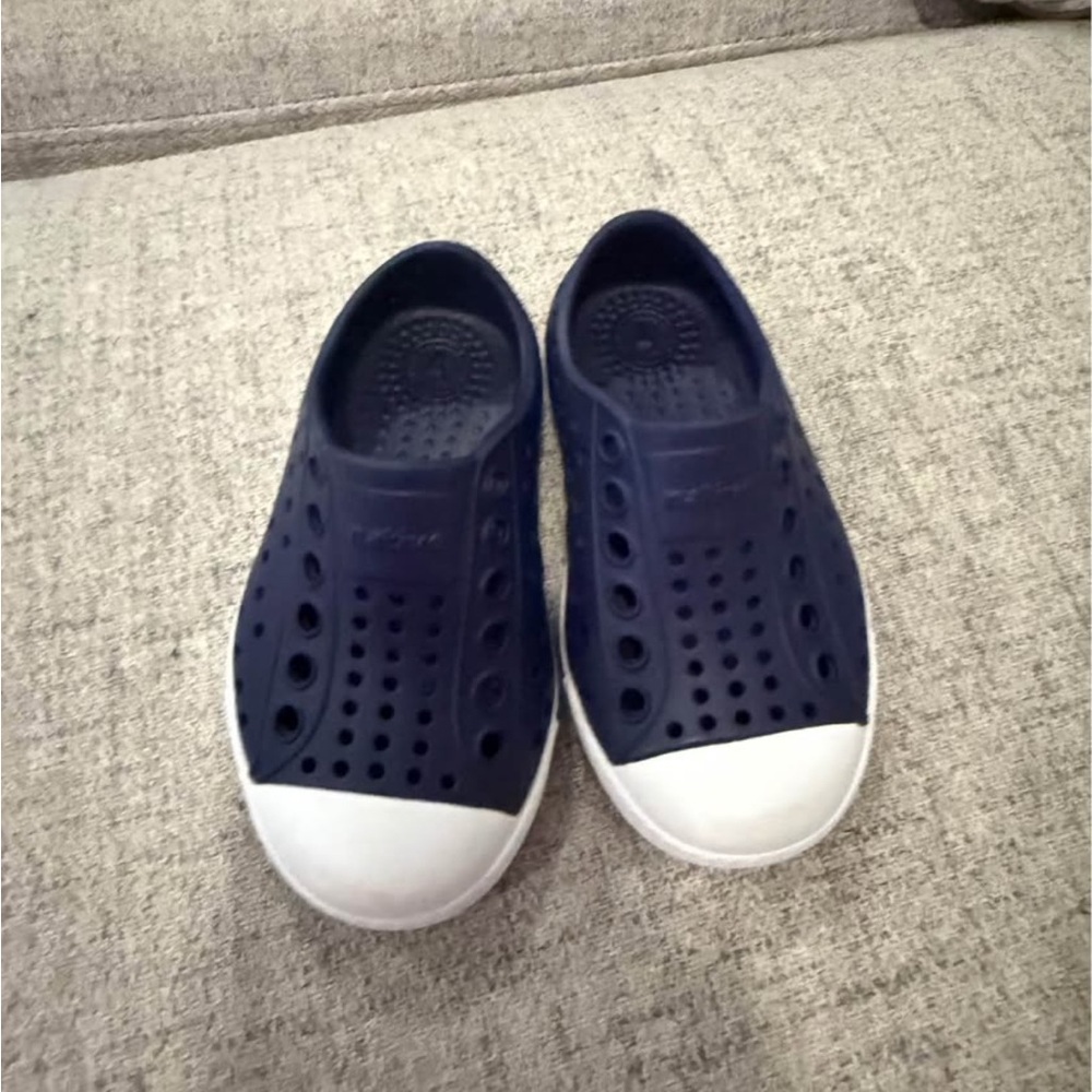 Brand new navy blue Native shoes